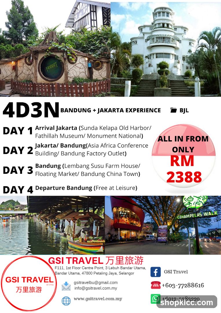 4D3N Bandung + Jakarta Experience