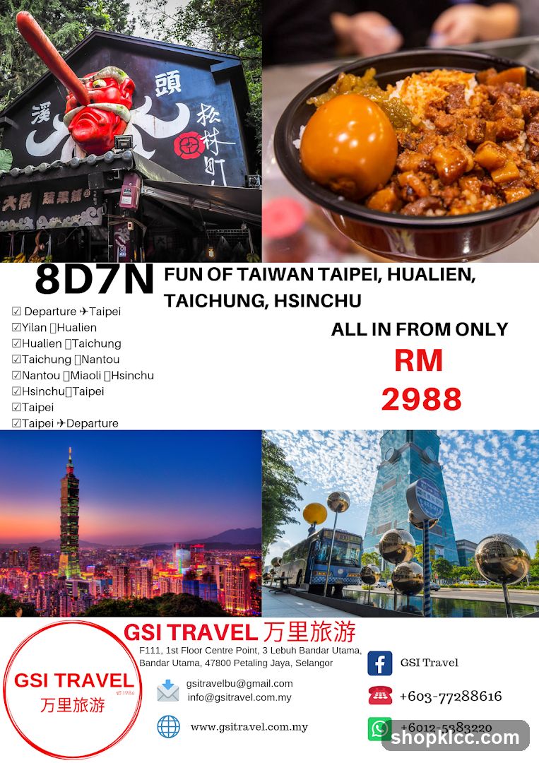 Taiwan Travel Package Ad