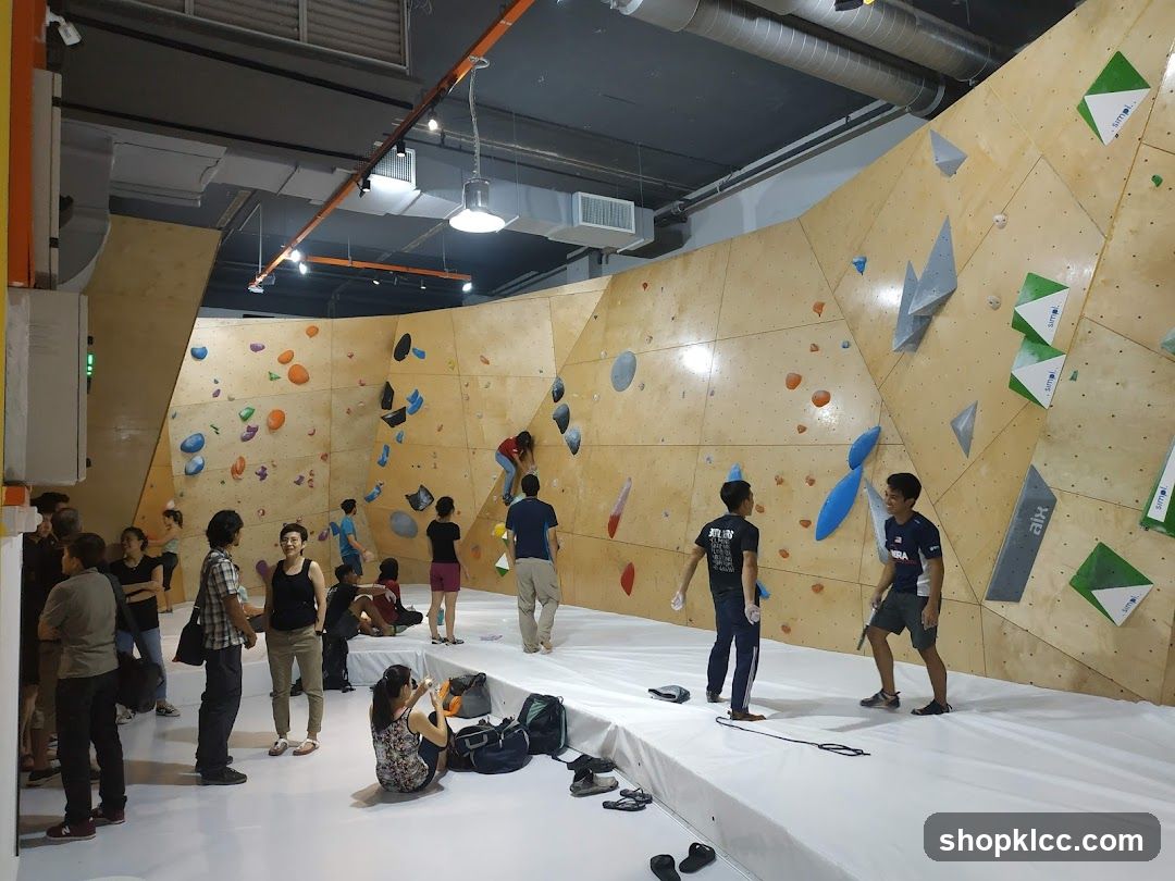 Indoor Rock Climbing Gym Interior