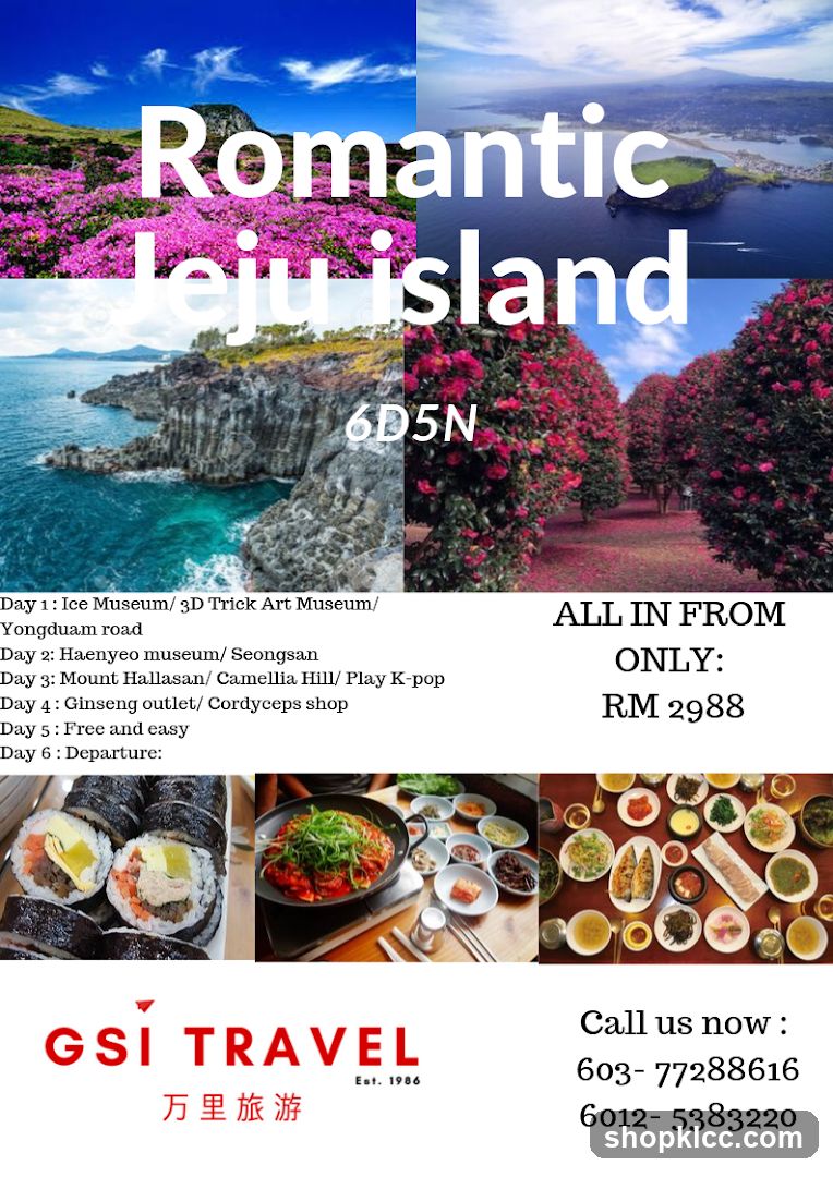 Romantic Jeju Island 6D5N Tour
