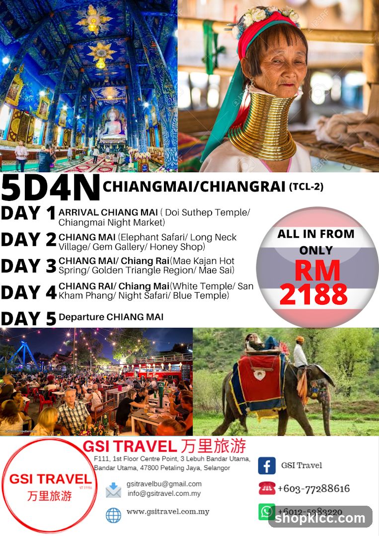 5D4N Chiangmai/Chiangrai Tour