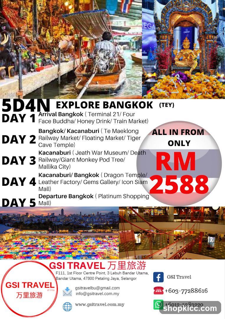 5D4N EXPLORE BANGKOK (TEY)