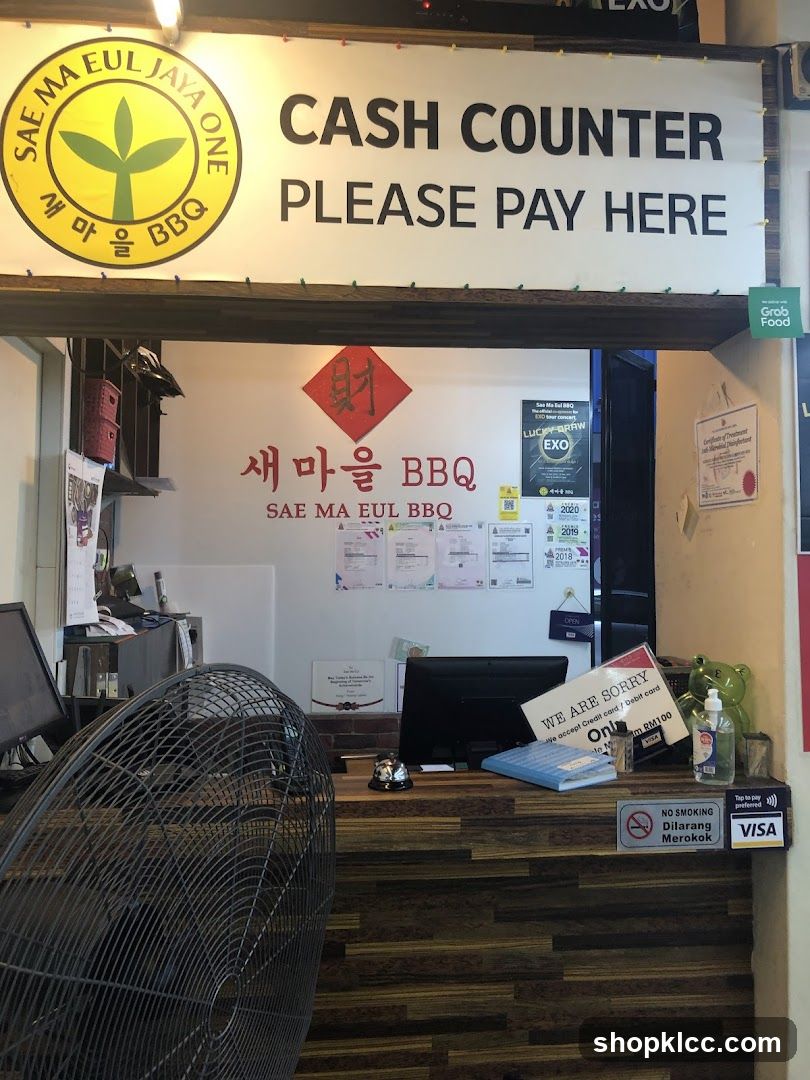 Sae Ma Eul BBQ Cash Counter