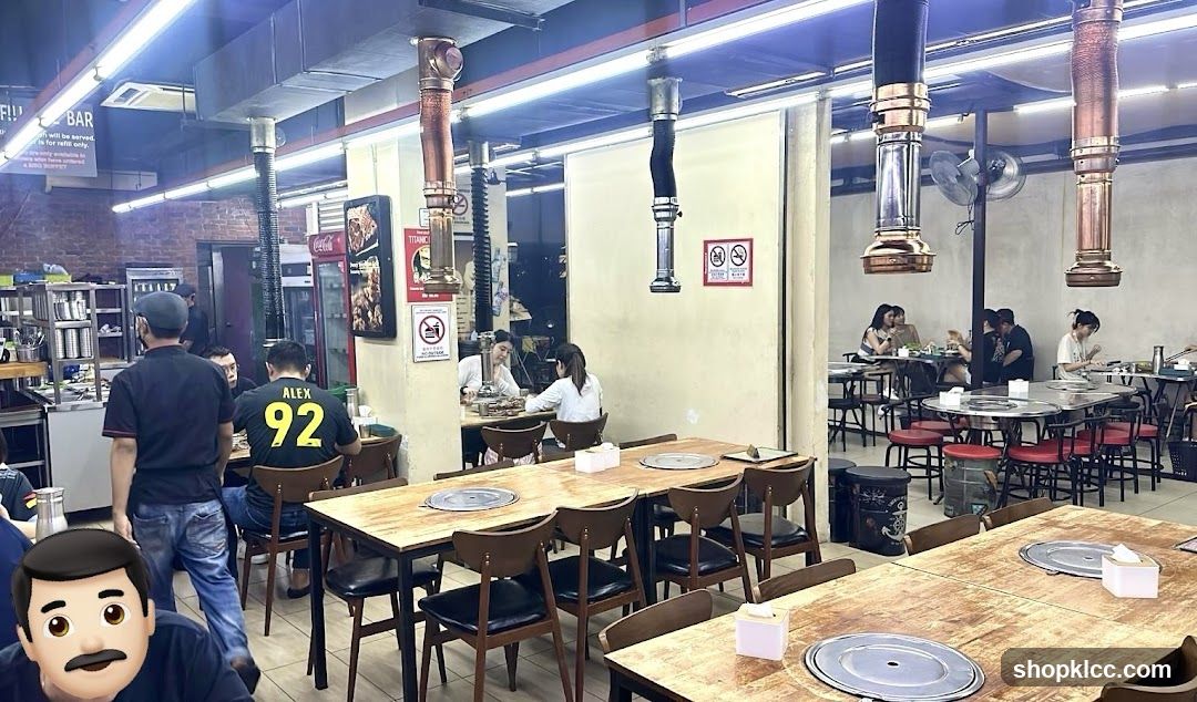 Restaurant Interior with Copper Vents
