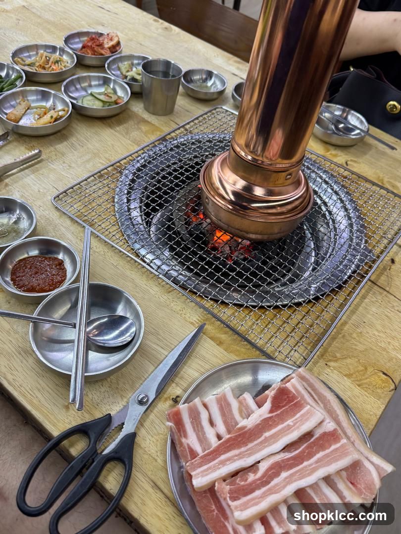 Korean BBQ Table Setting