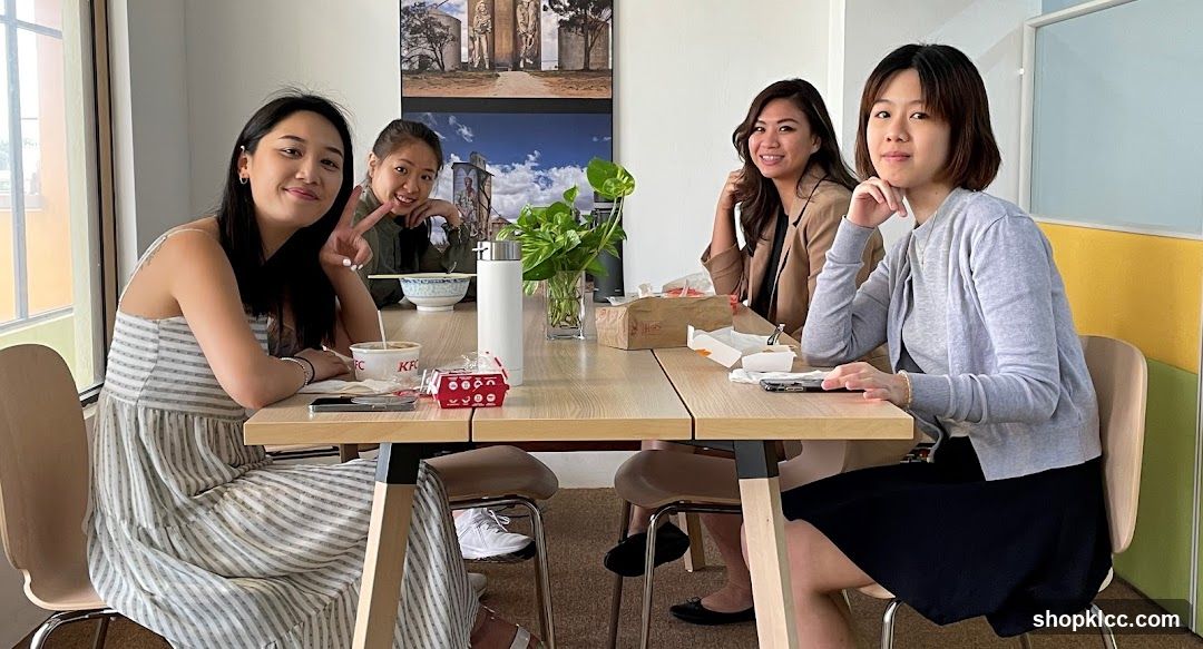 Friends enjoying a meal together