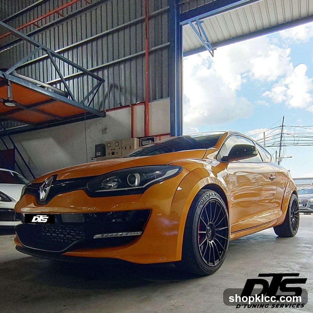 Orange Sports Car in Garage