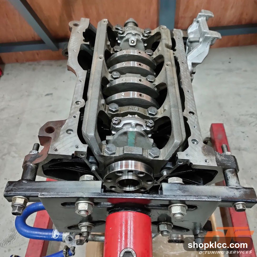 Engine Block on Stand