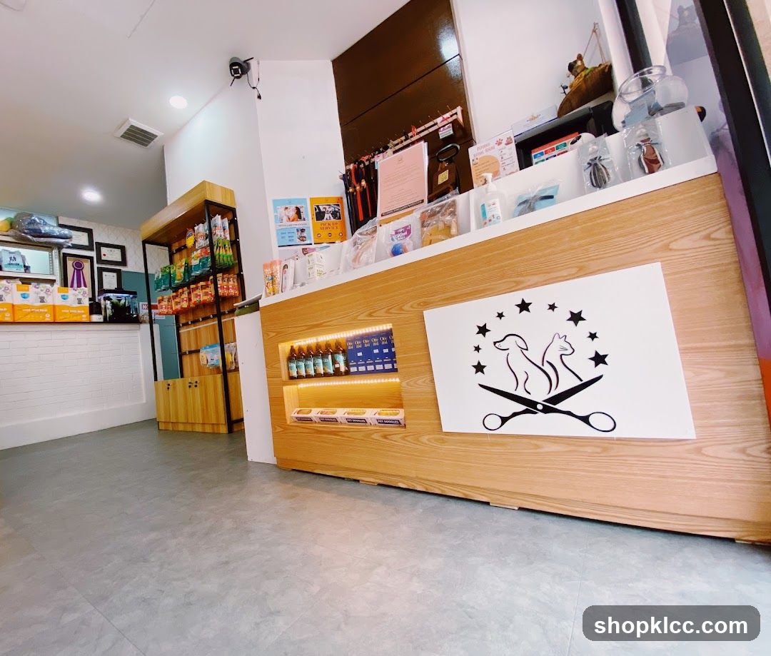 Pet Grooming Salon Counter