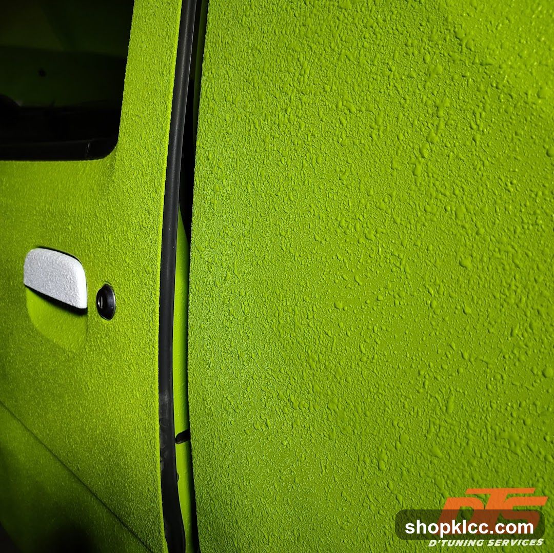 Textured Green Vehicle Door