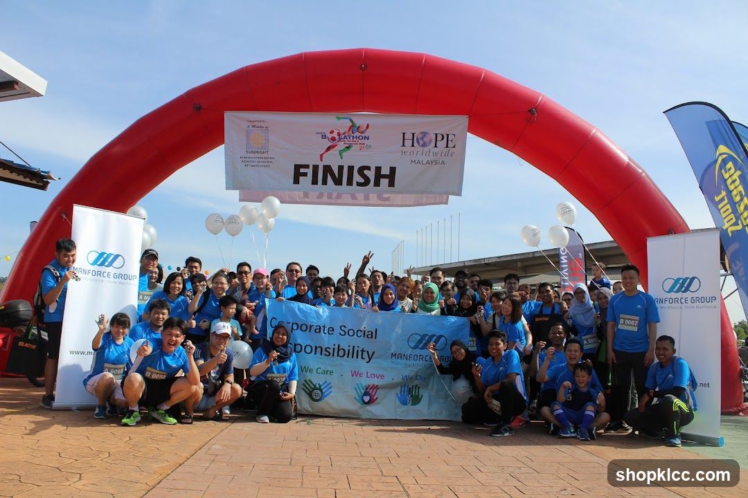 Group Photo at Marathon Finish Line
