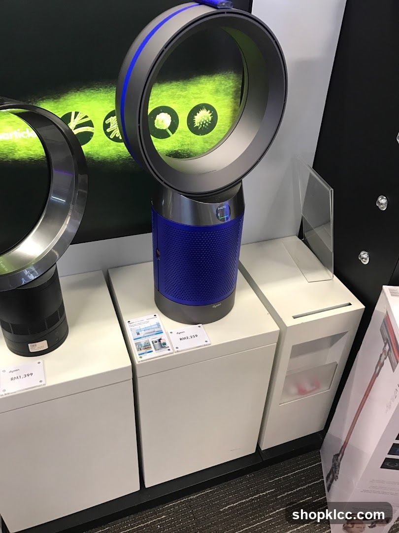 Dyson Air Purifiers and Vacuum Cleaner Display
