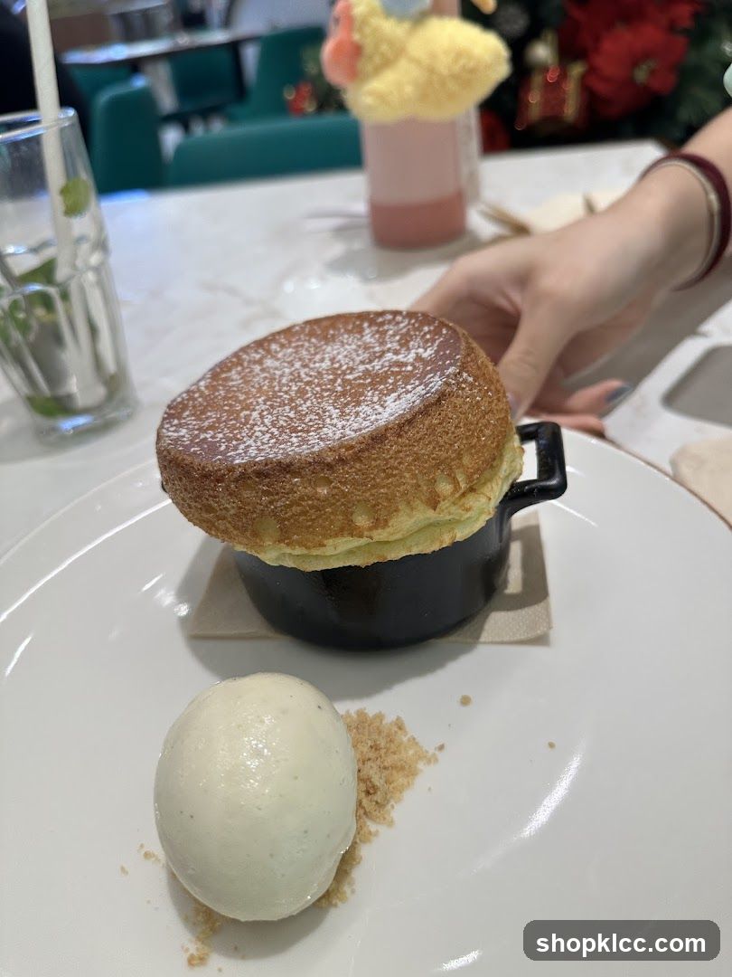 Soufflé with Ice Cream