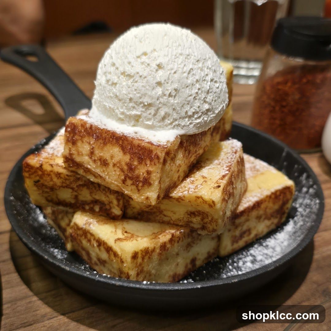 French Toast with Ice Cream
