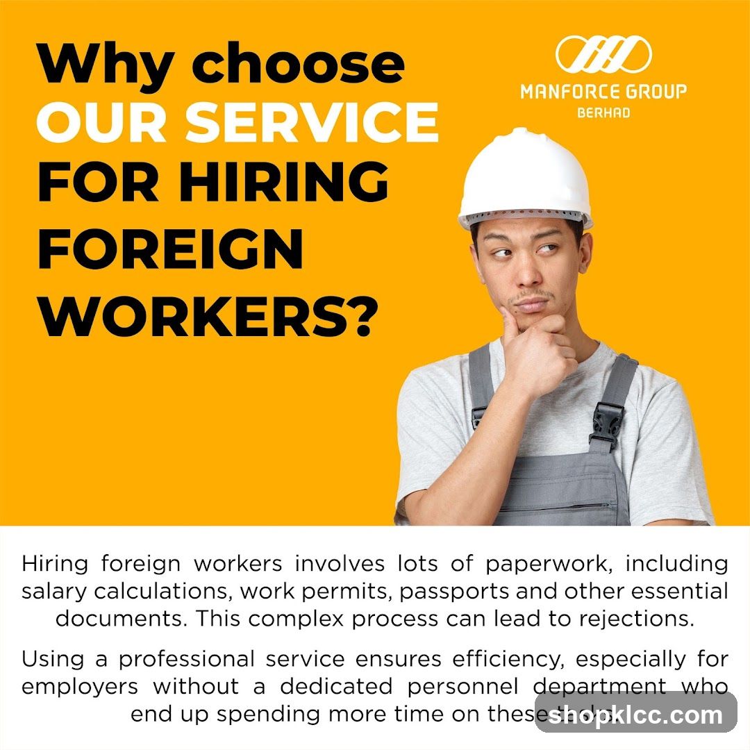 Advertisement for Hiring Foreign Workers Service