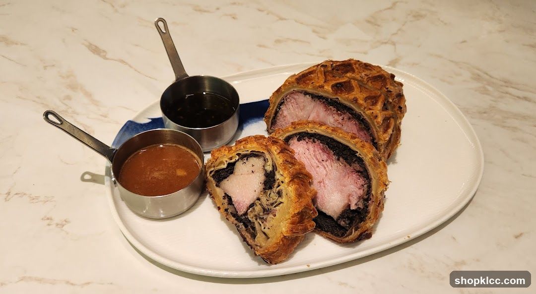 Pork Wellington with Sauces