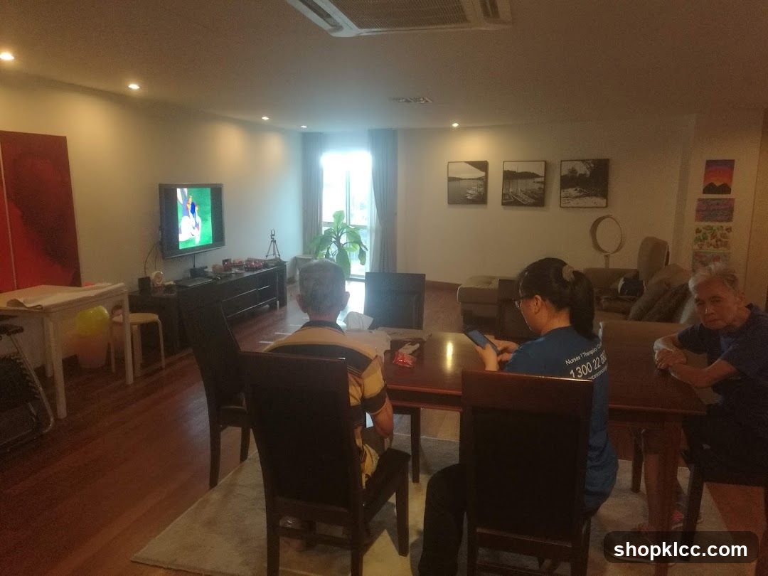 People in a living room