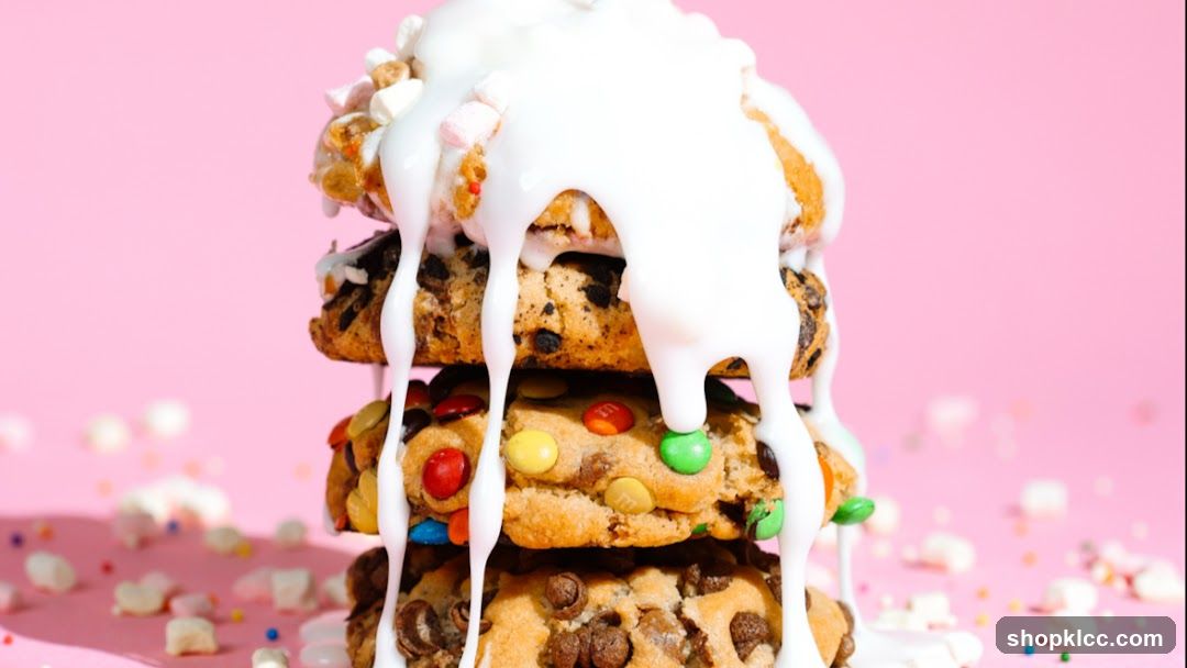 Stack of Cookies with White Glaze