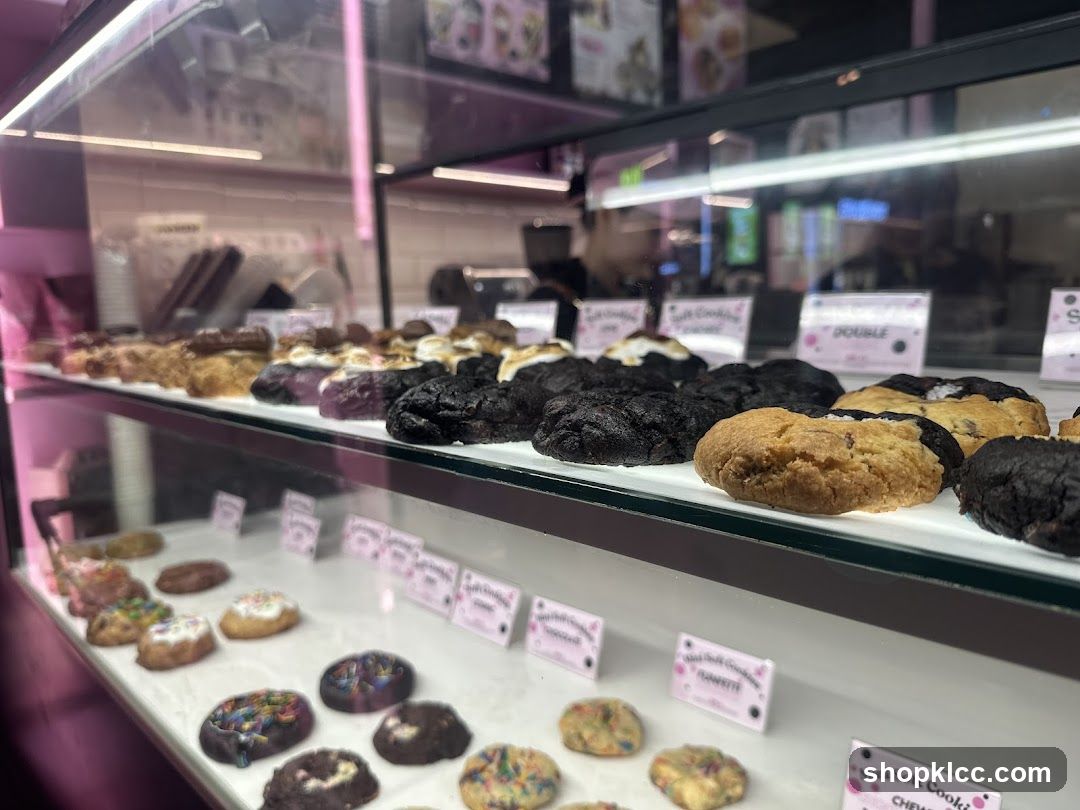 Display Case with Cookies