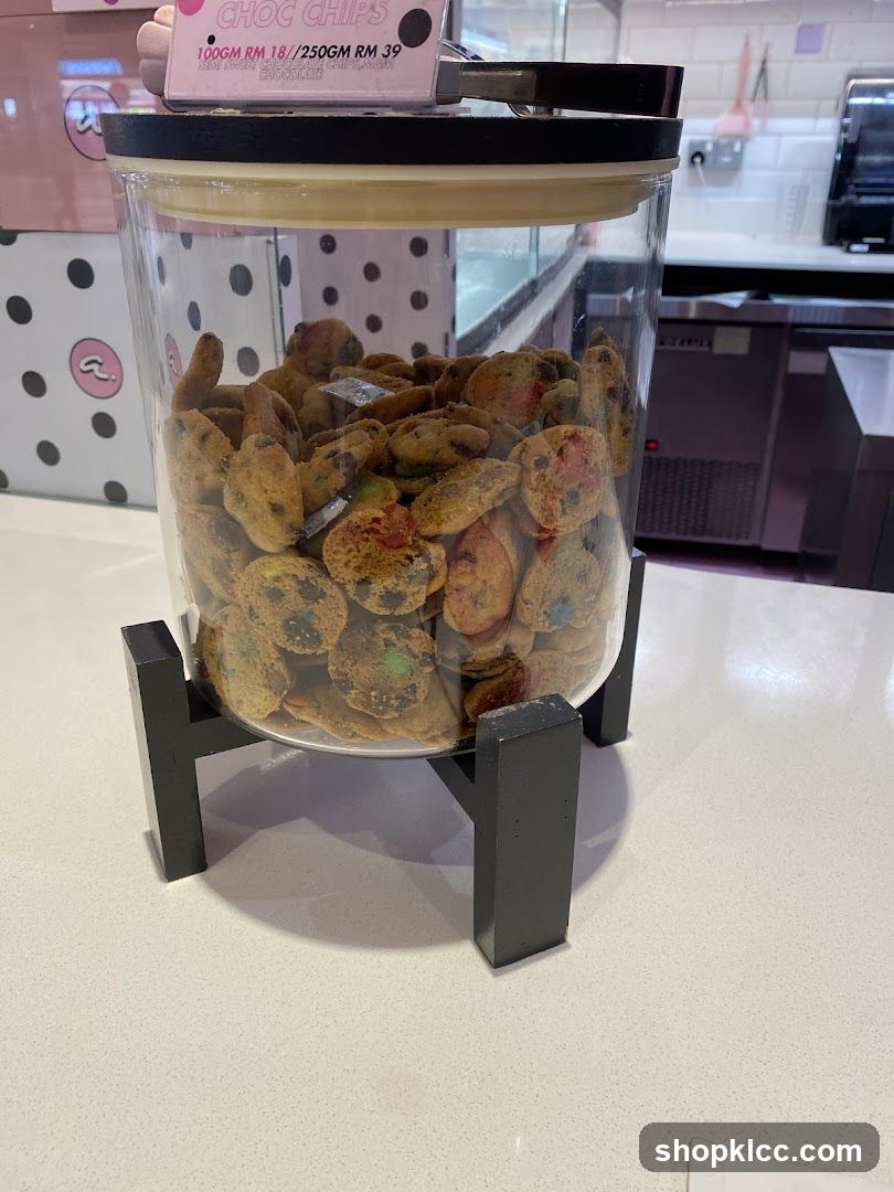 Choc Chips Cookies Display