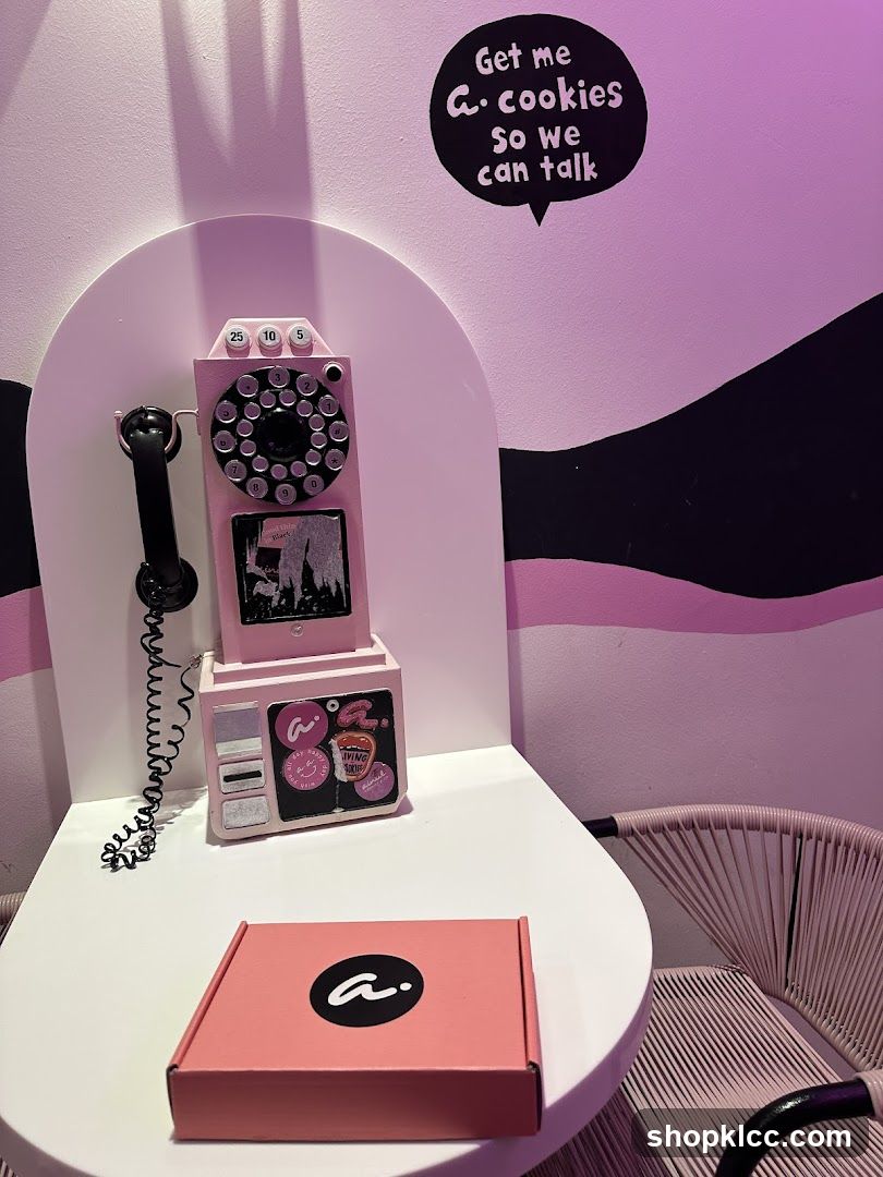Cookie Box and Retro Phone Display