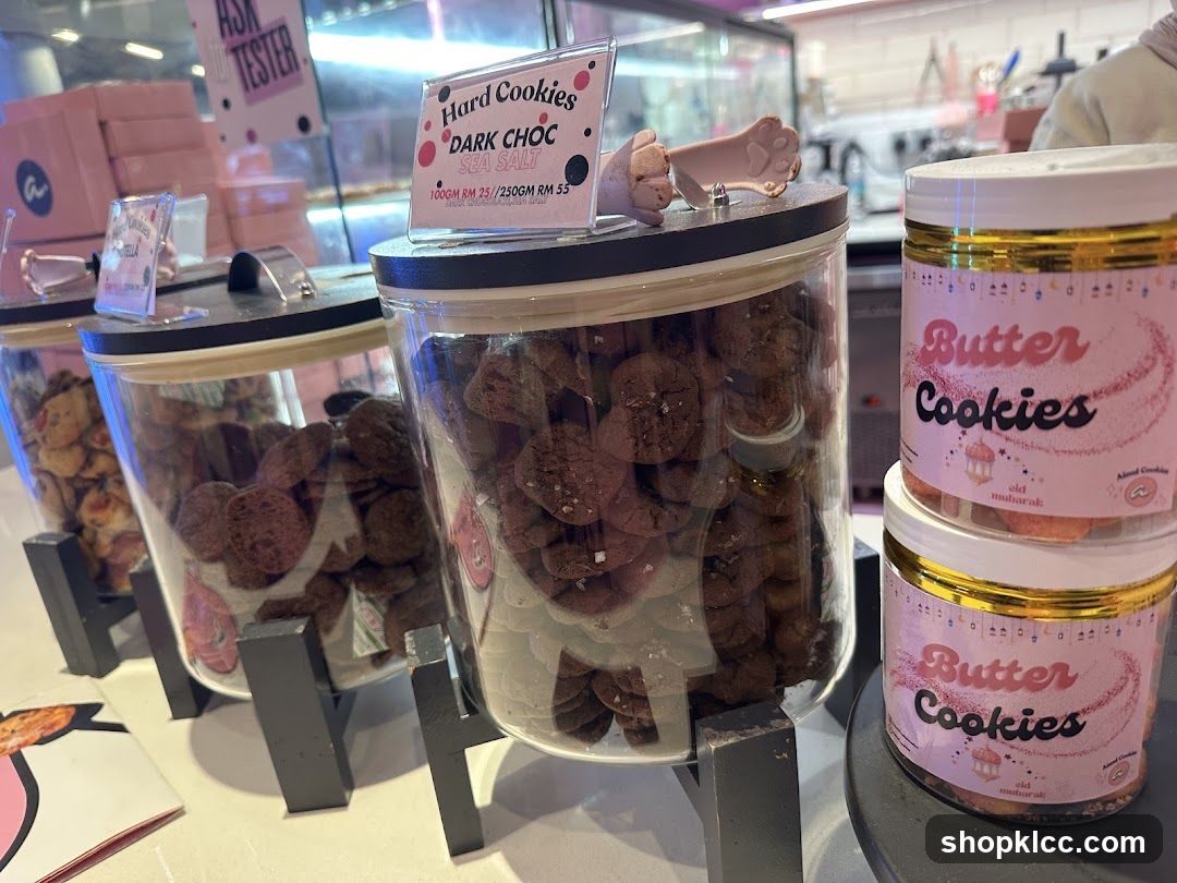 Cookies on display