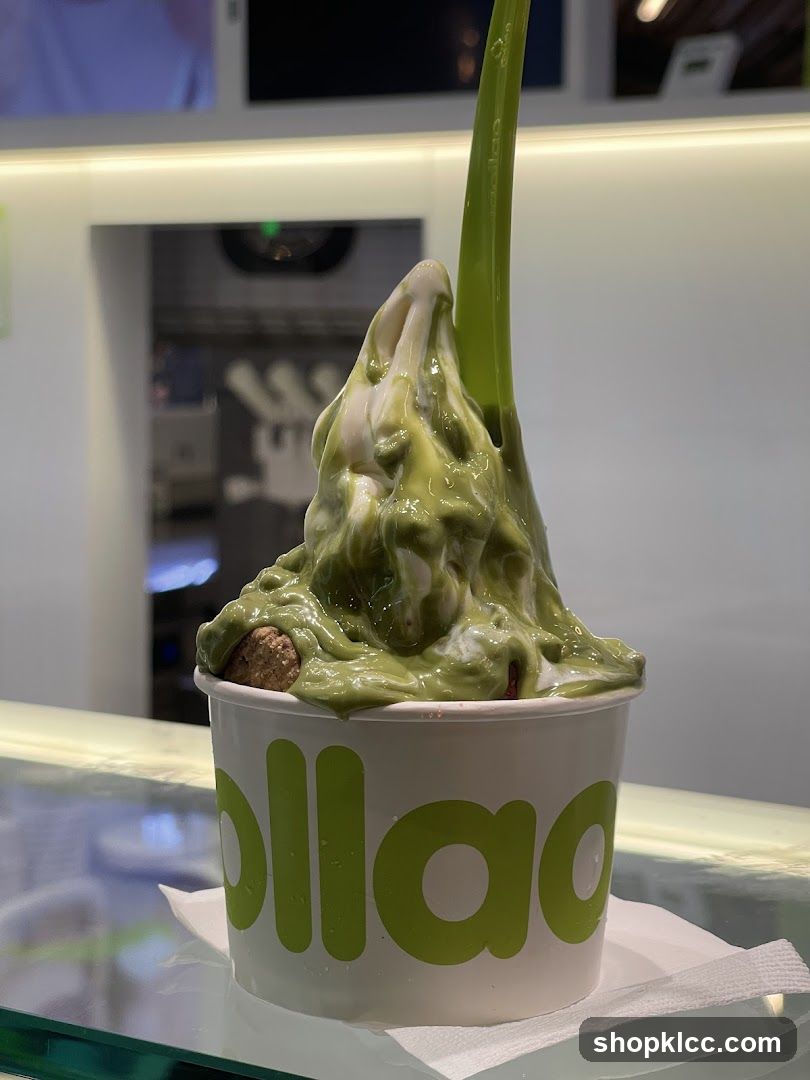 Matcha Soft Serve Ice Cream