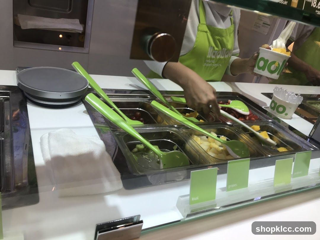 Frozen Yogurt Toppings Bar