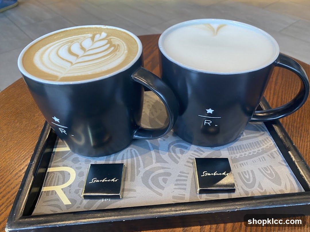 Two Starbucks Coffees