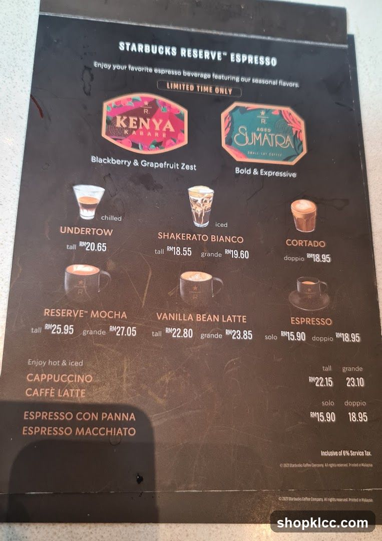 Starbucks Reserve Espresso