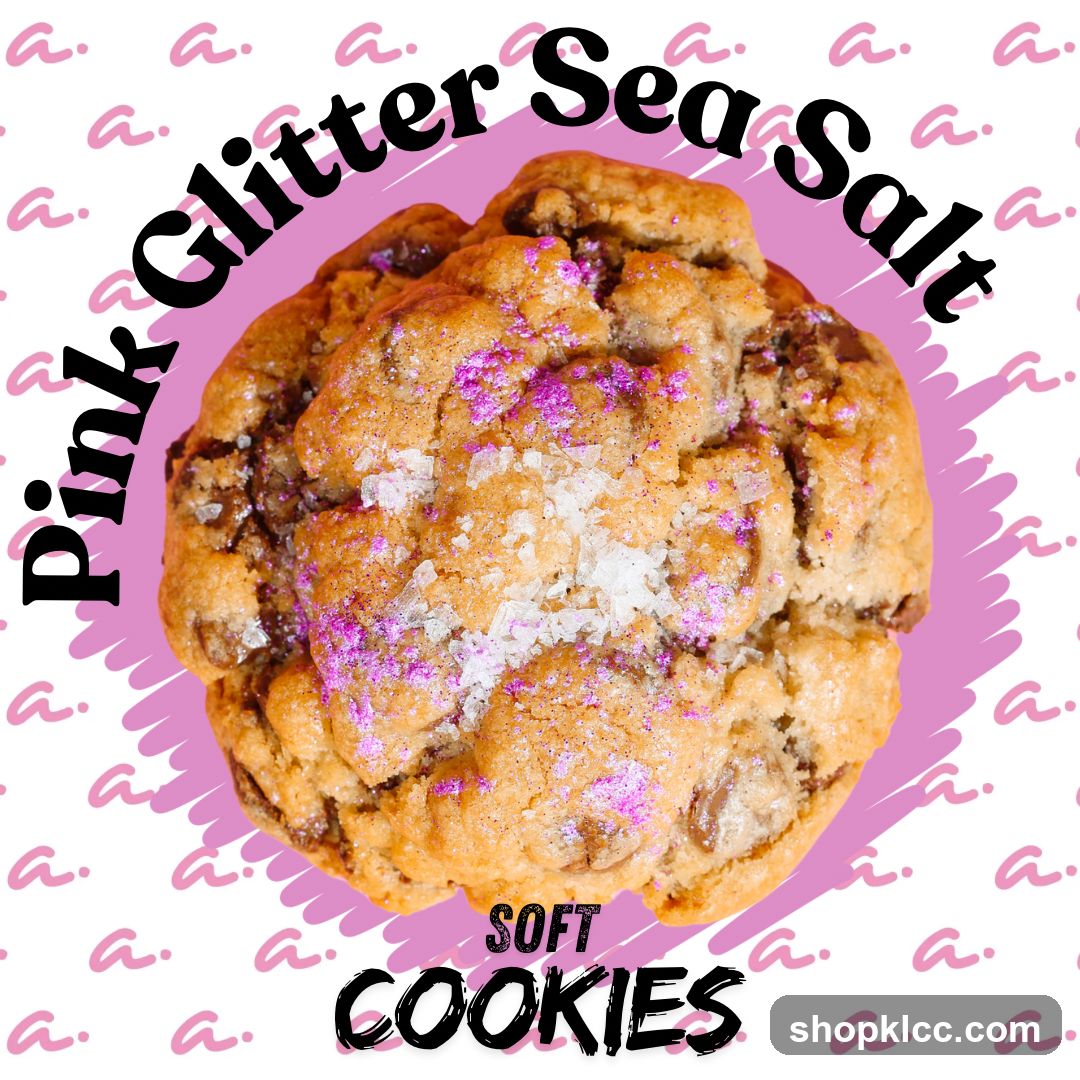 Pink Glitter Sea Salt Soft Cookie