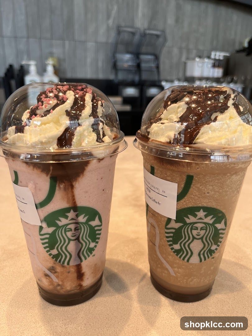 Two Frappuccinos