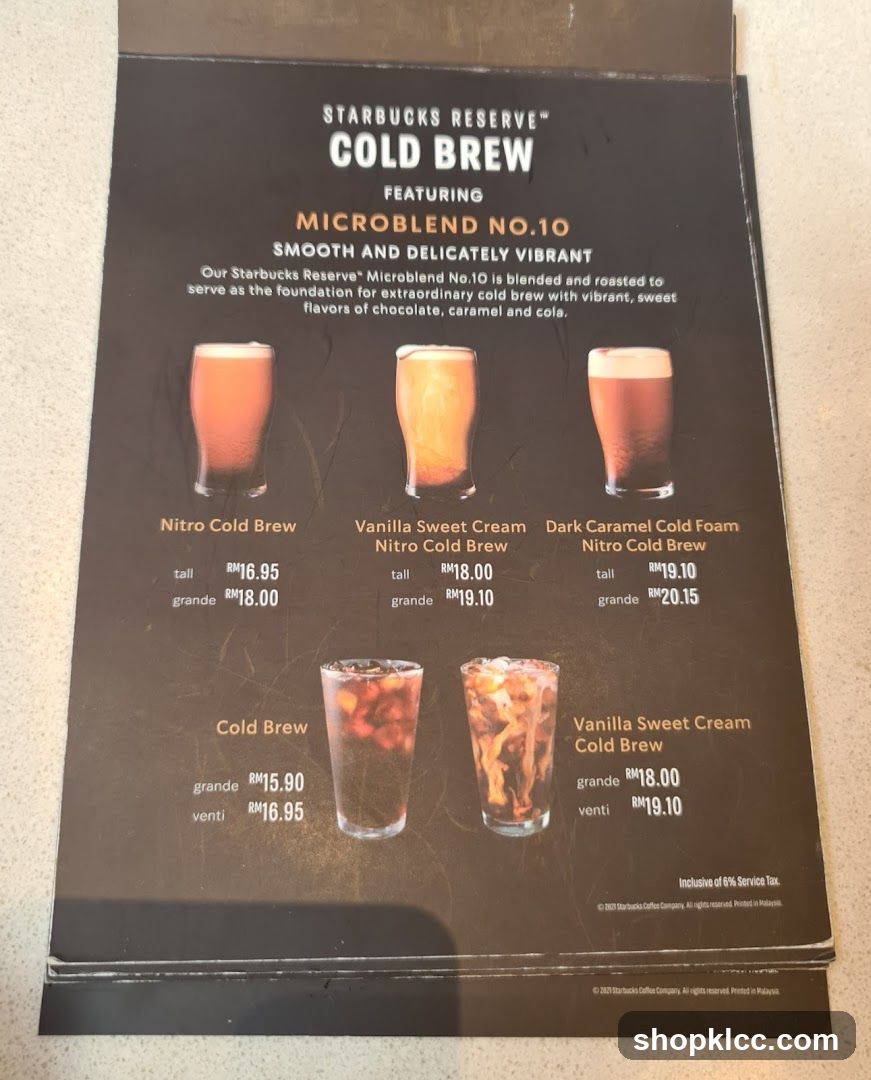 Starbucks Reserve Cold Brew