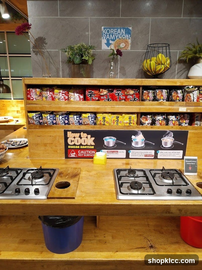 Korean Ramyon Cooking Station