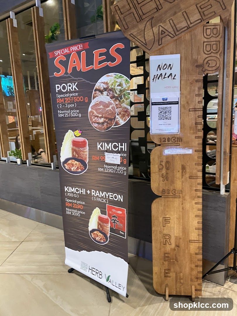 Sales Banner for Pork and Kimchi