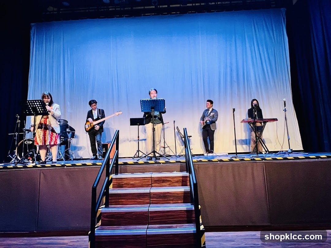 Band performing on stage