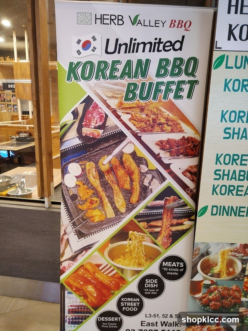 Herb Valley BBQ Unlimited Korean BBQ Buffet Banner