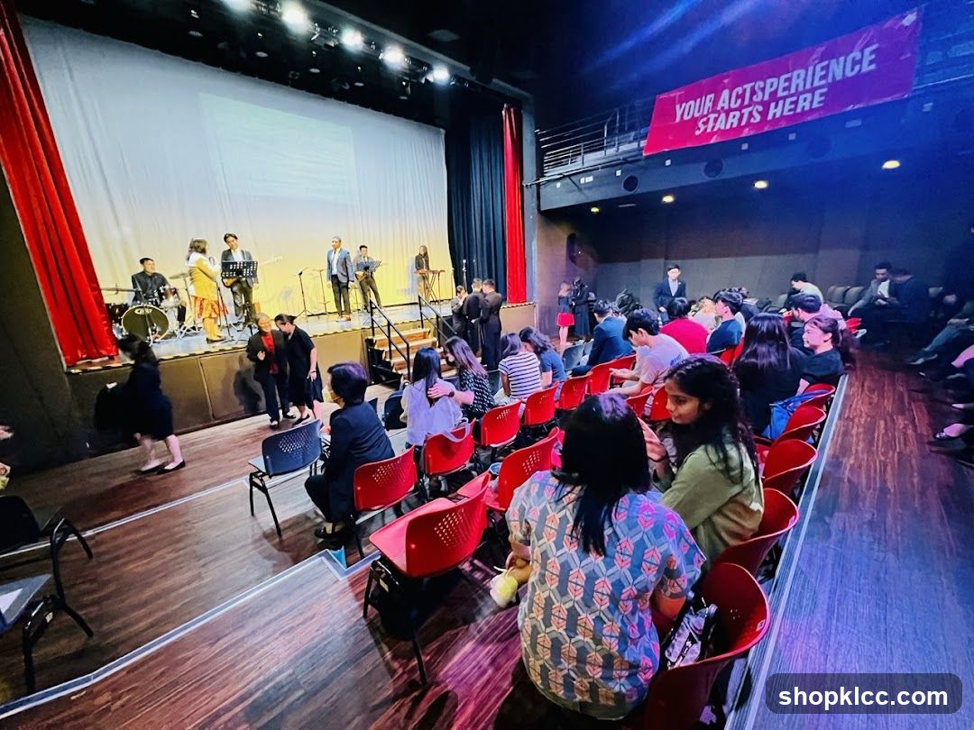 Audience watching a performance
