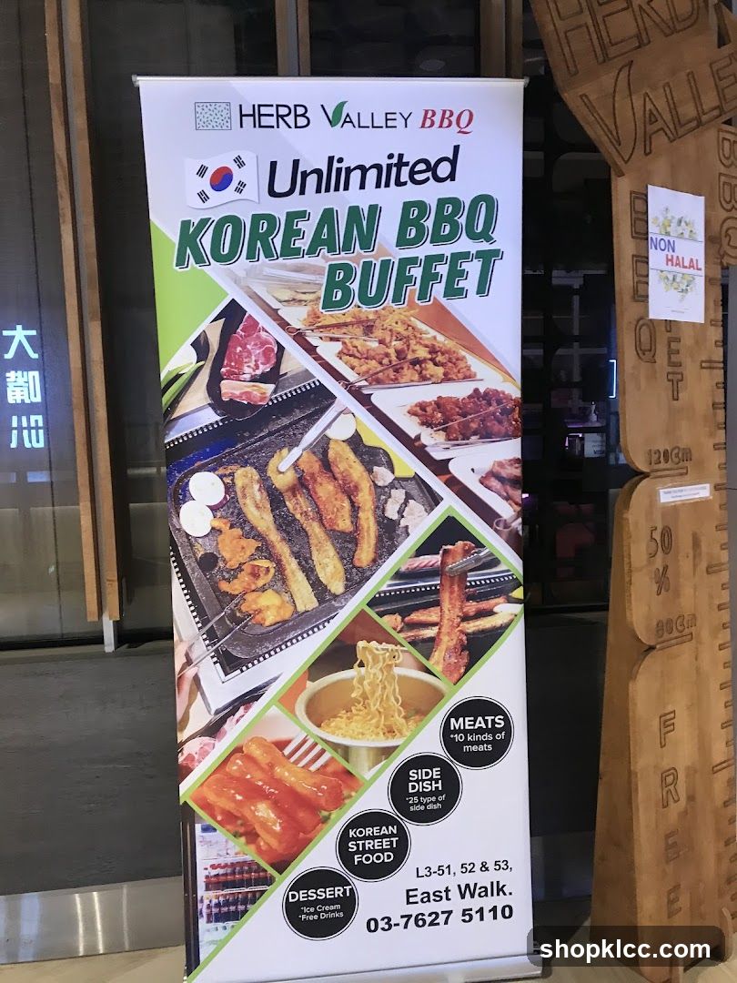 Herb Valley BBQ Unlimited Korean BBQ Buffet Banner