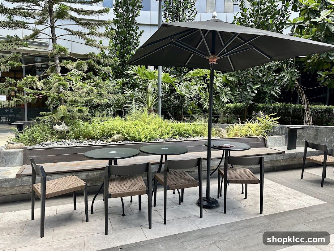 Outdoor Seating Area with Plants