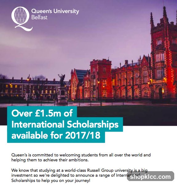 Queen's University Belfast International Scholarships