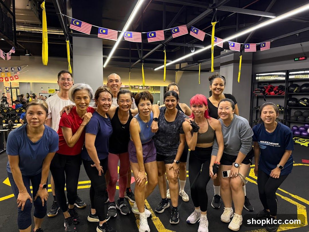 Group of people in a gym