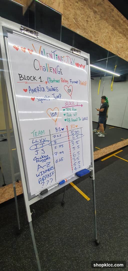 Valentine's Day Challenge Whiteboard