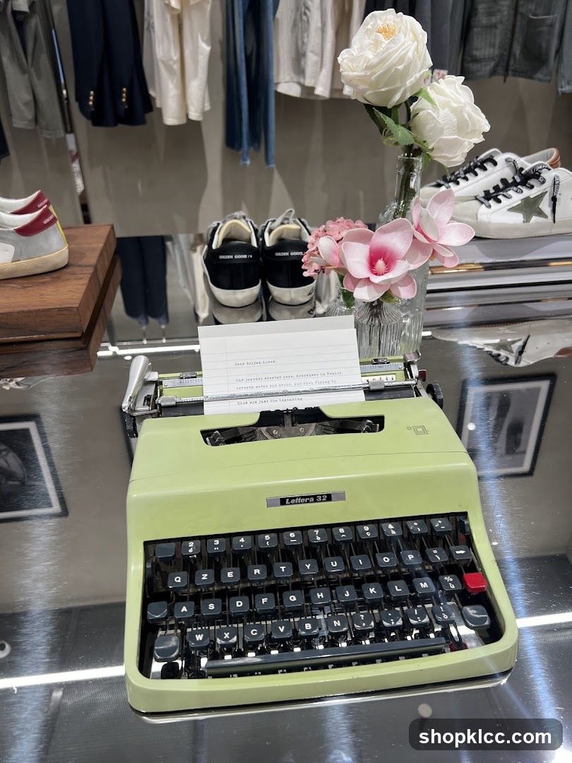 Vintage Typewriter Display
