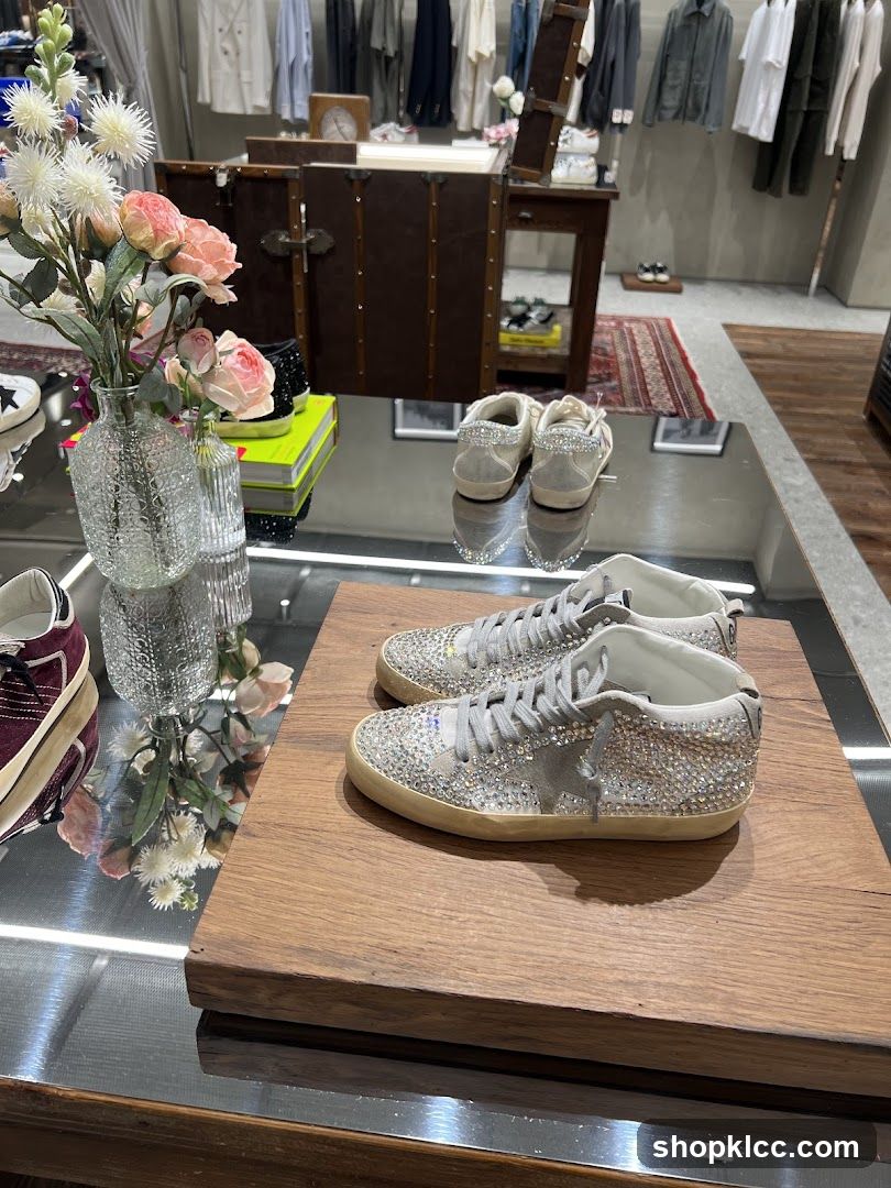 Sparkling Sneakers Display