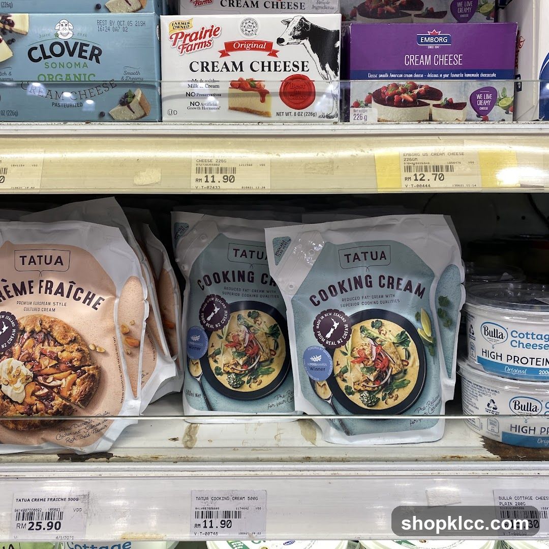 Dairy Products on Shelf