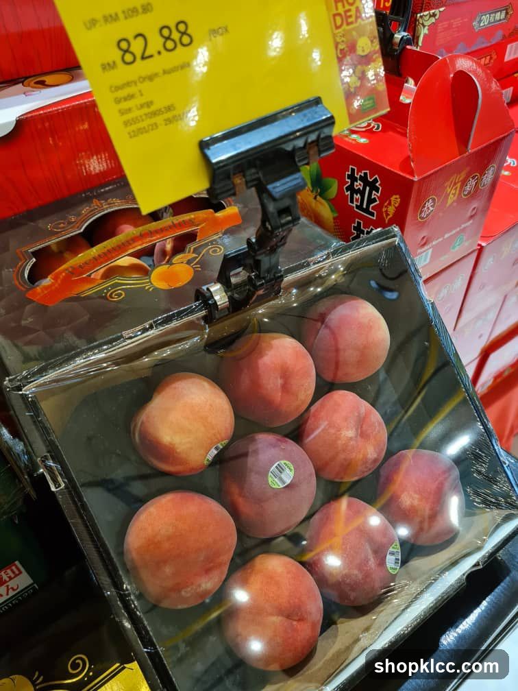 Peaches on Display