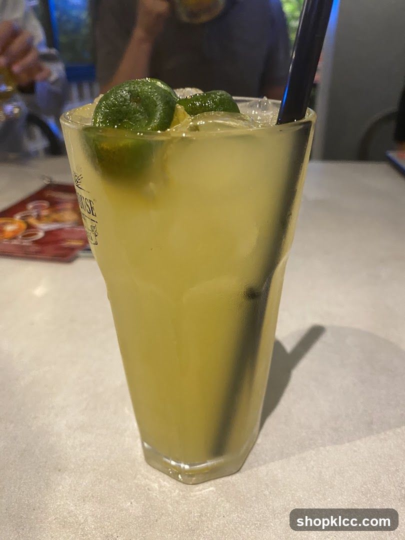 Yellow Cocktail with Lime