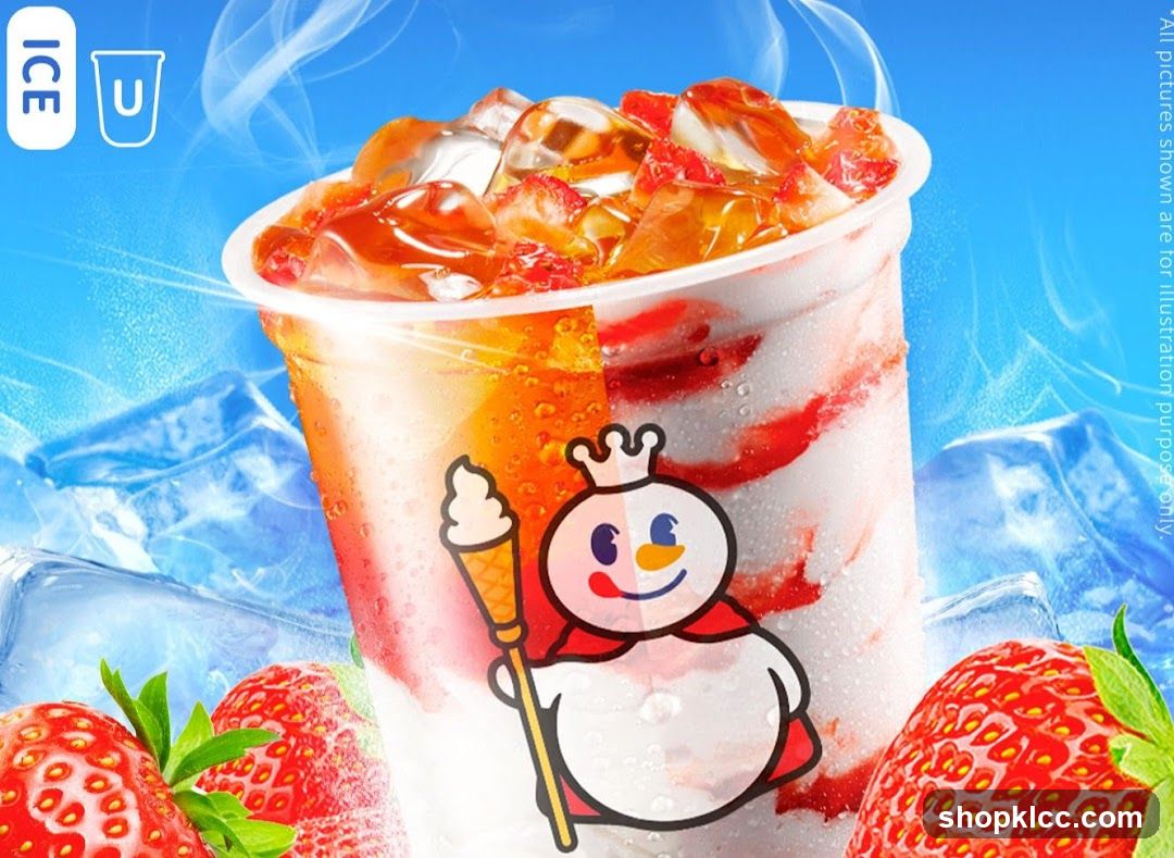 Strawberry Drink Advertisement
