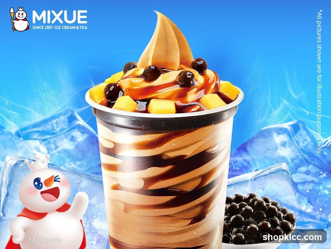 Mixue Ice Cream and Tea Advertisement
